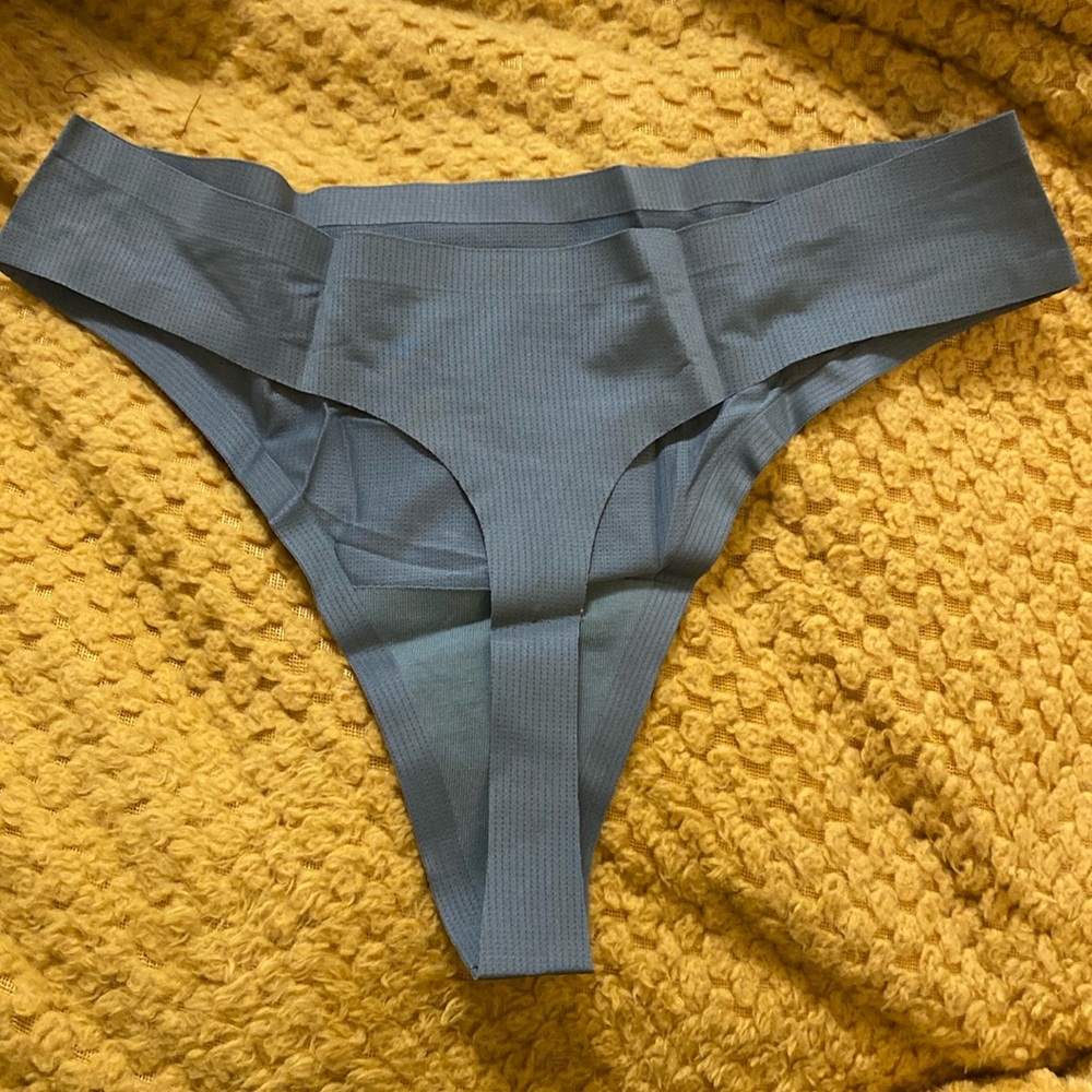 MeUndies new Goblin Blue Women's Breathe Bonded Thong size medium - Picture 2 of 3